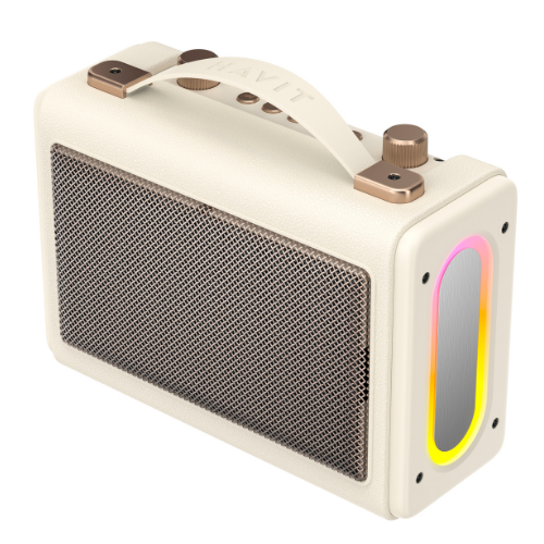 Портативна ретро колонка караоке HAVIT SK823BT 16W RGB Beige (10/ящ) | Зображення 7