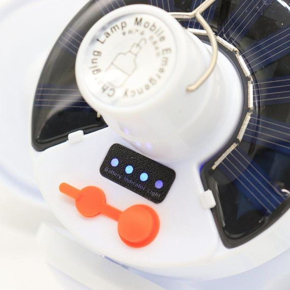 Лампа підвісна на сонячній батареї BL 2029, з USB, 14х12см / Ліхтар для кемпінгу з гачком / Складний акумуляторний світильник | Зображення 7