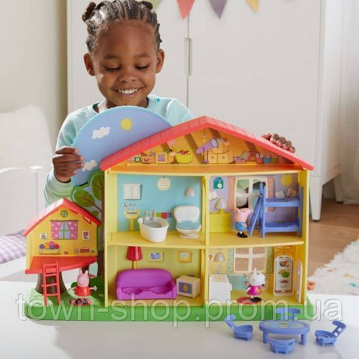 Игровой набор Peppa - Коттедж Пеппы День-ночь (3 фигурки, свет, звук) | Зображення 9