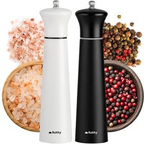 Набор мельниц для соли и перца с деревянным корпусом и керамическим механизмом