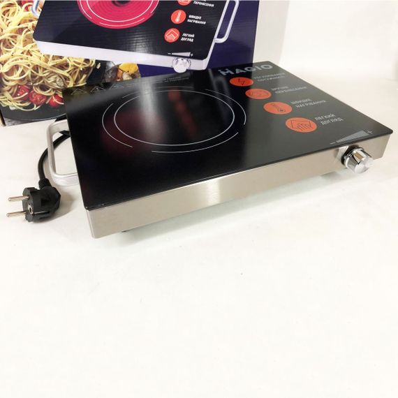 Комфорка електрична MAGIO MG-442 / Електроплита інфрачервона настільна / Індукційна GJ-500 плита міні | Зображення 2