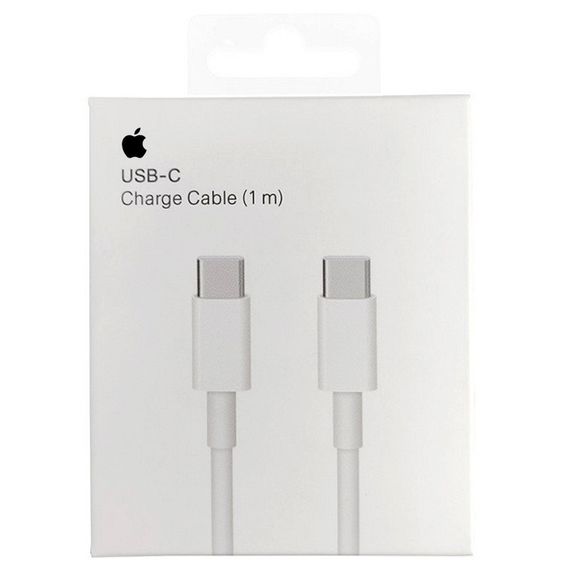 Дата кабель USB-C to USB-C FineWoven for Apple (AAA) (1m) (box) White | Зображення 1