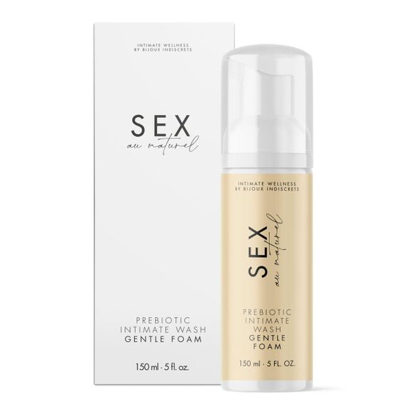 Пена для интимной гигиены Bijoux Indiscrets Sex Au Naturel Prebiotic Intimate Wash Gentle Foam 150мл Sex Aura | Зображення 1