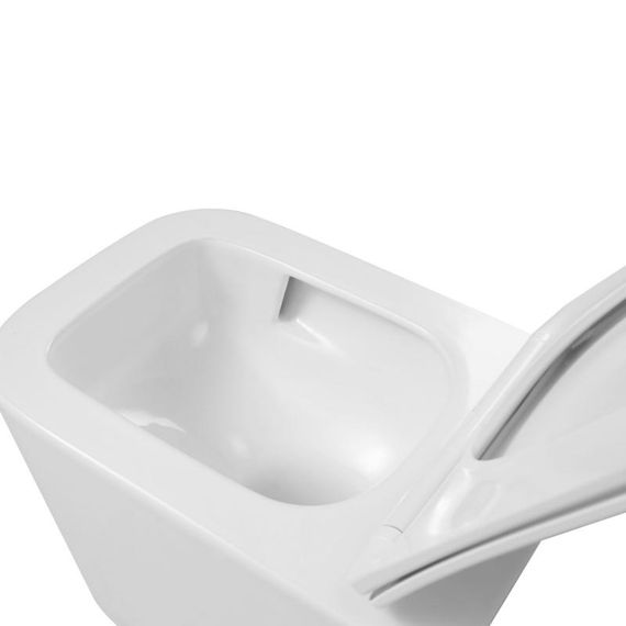 Унітаз підвісний Qtap Crow безободковий з сидінням Soft-close QT05335171W | Зображення 1