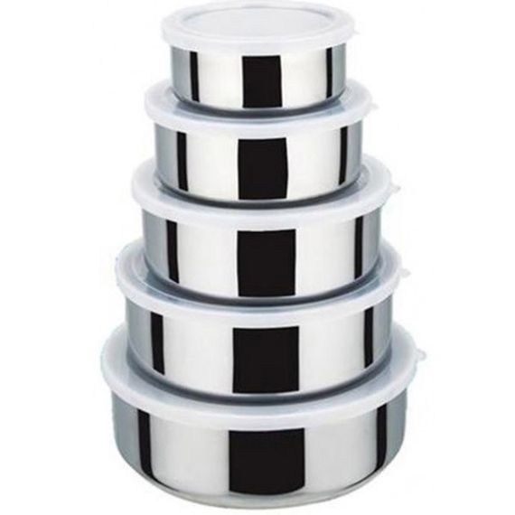 Набор пищевых контейнеров Unique UN-1515 5шт из нержавеющей стали | Зображення 1