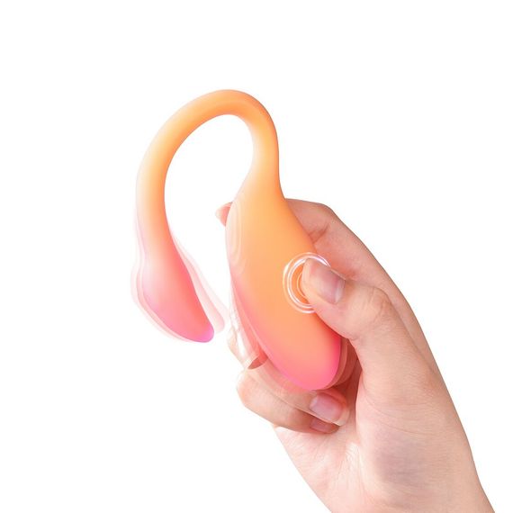 Смарт-віброяйце Magic Motion Flamingo Max Orange 2 в 1: віброяйце та тренажер Кегеля, 10 режимів | Зображення 5