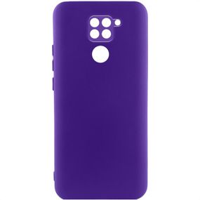 Чохол TPU GETMAN Liquid Silk Full Camera для Xiaomi Redmi Note 9 / Redmi 10X Фіолетовий / Ultra Violet