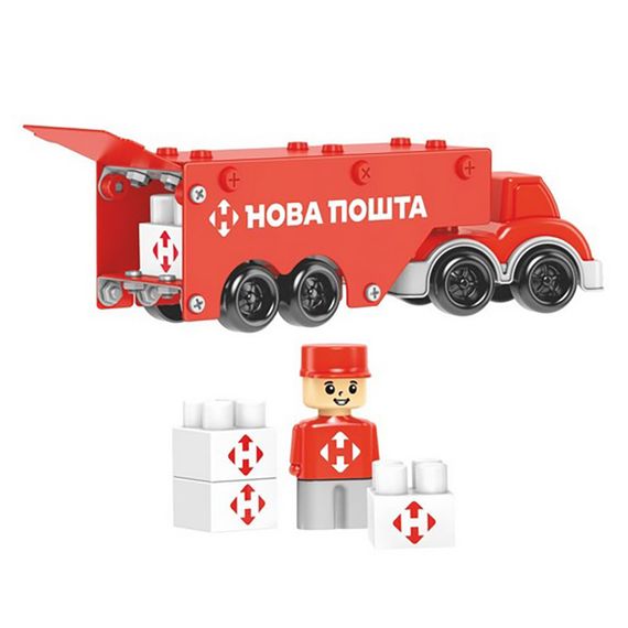 Дитячий металевий конструктор "Нова Пошта" 1416TXK, 135 деталей | Зображення 6