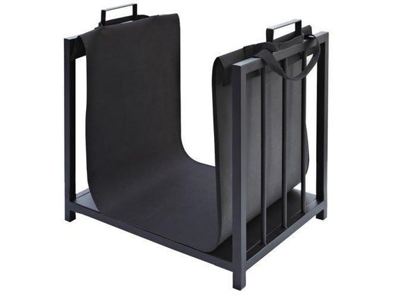 Корзина металлическая для дров Kaminer 24628 с тканевым чехлом и ручками | Зображення 5