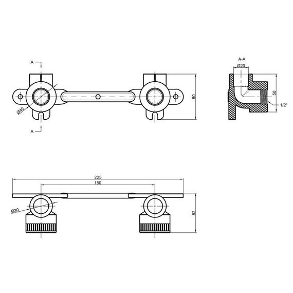 Кутник PPR Thermo Alliance під змішувач 20х1/2" ВР DSE993 | Зображення 2