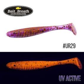 Силіконова приманка, Їстівний силікон Bait Breath E.T.Shad 2,8" (8 шт.) (Ur29 Chameleon／Red・seed)