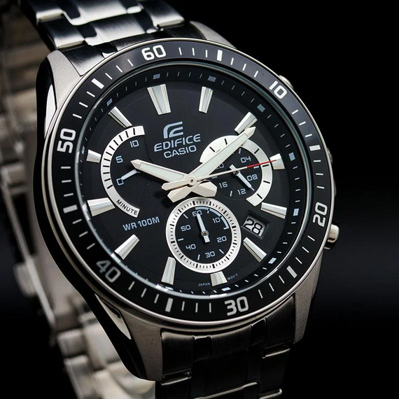 Годинники чоловічі кварцові наручні Оригінал Casio Edifice EFR-552D-1AVUEF на сталевому браслеті (модуль 5490) | Зображення 2