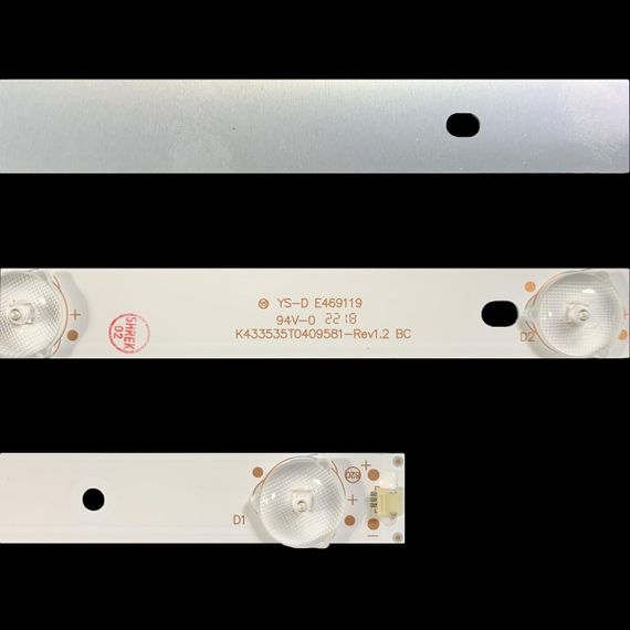 LED підсвітка TV 43" 830mm 9-led 3V K433535T0409581 Rev1.2 4шт. | Зображення 1