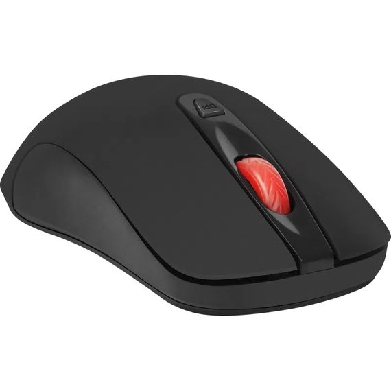 Мишка Defender Nexus MS-195 бездротова, 4 кн. до 1600 dpi, безшумна, чорна | Зображення 1