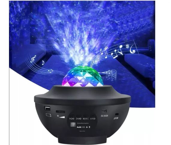 Лампа проектор Asato PROJEKTOR STARS STAR NIGHT LIGHT LED USB + пульт | Зображення 1