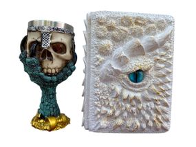 Подарунковий набір Келих 3D Лапа Дракона та Блокнот 3D «Око Крижаного Хранителя»