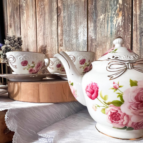 1779 Сервіз чайний 14пр. Бант (240мл, бл.15см, цук.350мл, чайн.1,3л) | Зображення 1