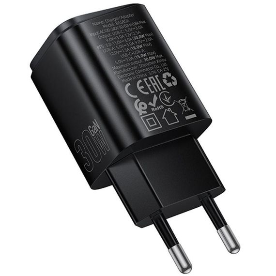 МЗП Borofone BAS85A Star PD30W+QC3.0 (1USB-A/1C) Black | Зображення 2