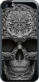 Чехол на iPhone 5s skull-ornament "4101u-21-17620"