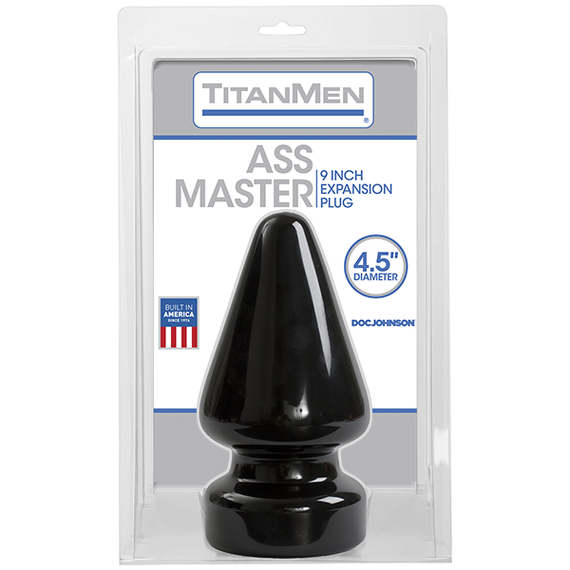 Пробка для фістінгу Doc Johnson Titanmen Tools - Butt Plug - 4.5 Inch Ass Master, діаметр 11,7 см | Зображення 1
