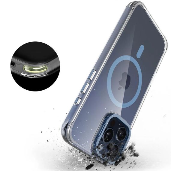 Чохол TPU Space Case Apex with MagSafe для Apple iPhone 16 Pro Max (6.9") Navy Blue | Зображення 6