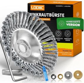 Дротяна щітка LODIIC для мотокоси 25,4 мм, насадка для бензинових тримерів, видалення бур’янів, корщітка, крацовка