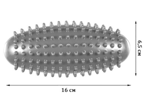 Масажний ролик Almond EasyFit овальний із шипами сірий (EF-1071-GY) | Зображення 1