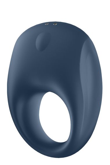 Ерекційне синє віброкільце Satisfyer Strong One з можливістю працювати від програми Sex Aura | Зображення 2