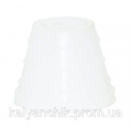 Ущільнювач для чаші з ребрами Силіконовий Білий