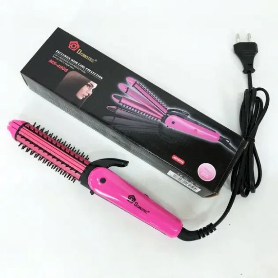 Щипцы для выравнивания, гофре, локоны, расческа с покрытием DOMOTEC MS-4906 3в1 | Зображення 3