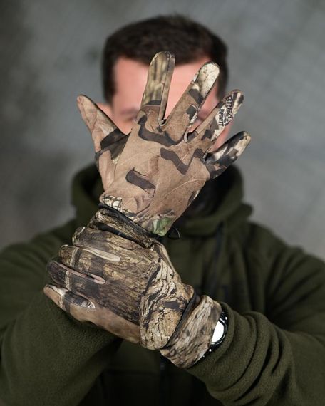 Зимові тактичні рукавиці Softshell водовідштовхувальні рукавички для полювання риболовлі військові рукавиці
