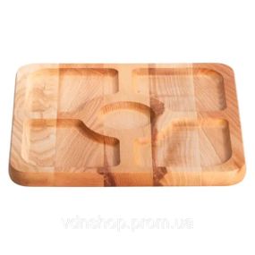 Менажниця на 5 секцій дерев'яна 30×20 см Lugi T54W300