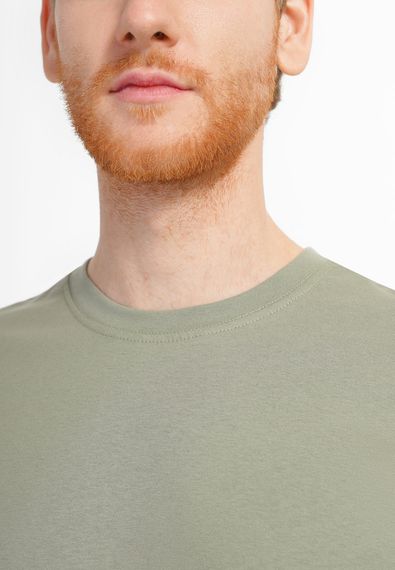 Футболка чоловіча базова хакі, 2XL | Зображення 2