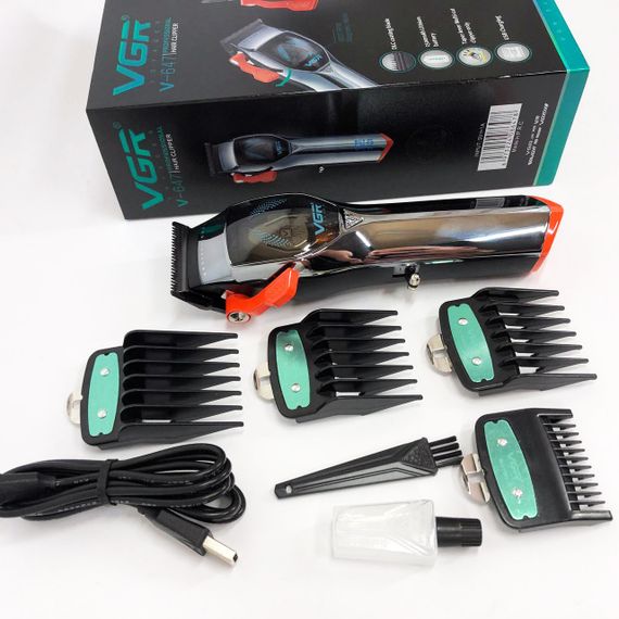 Машинка для стрижки аккумуляторная с насадками VGR, Профессиональная электрическая машинка для стрижки RM-81 | Зображення 2