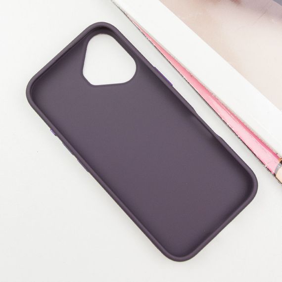 TPU чохол Bonbon Metal Style with MagSafe для Apple iPhone 16 (6.1") Фіолетовий / Dark Purple | Зображення 1