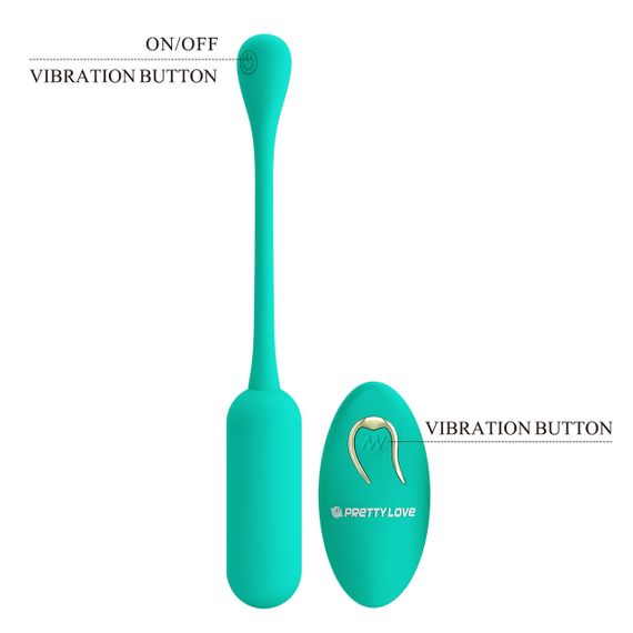 Віброяйце з дистанційним управлінням Pretty Love - Lechies Dream chaser 5 Green, BI-014867W-A4 Sex Aura | Зображення 7