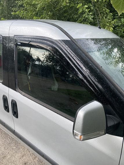 Ветровики (2 шт, Niken) 2010-2015, 2 штуки для Fiat Doblo II | Зображення 3