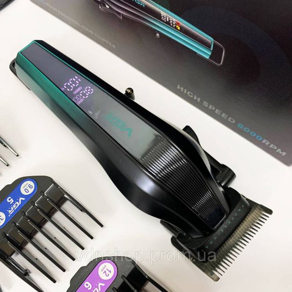 Машинка для стрижки хорошая, Машинка для стрижки с множеством насадок Триммер висков DE-15 | Зображення 2