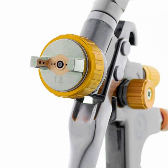 Фарбопульт пневматичний LVLP BRONZE професійний, верхній пластиковий бачок INTERTOOL PT-01361 | Зображення 1