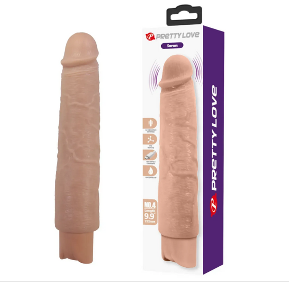 Перезаряджається вібратор реаліст Pretty Love - Soren Realistic Vibrating Dildo, BW-500083 Sex Aura