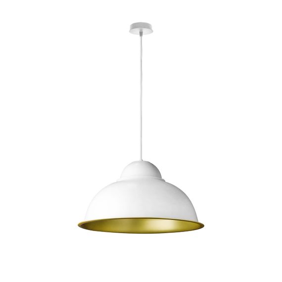 Світильник підвісний у стилі лофт MSK Electric Dome СП 3614 WH+GD | Зображення 1