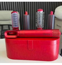 Професійний мультистайлер для волосся 5в1 Матовый Червоний XPRO в шкіряній кейсі (47750-5977_612) | Зображення 2