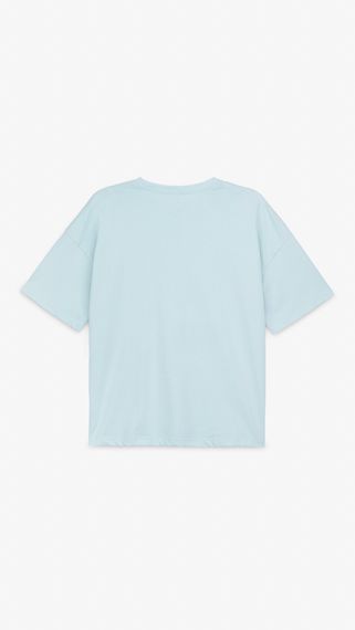 Футболка однотонна жіноча W25-02 XL Блакитний shop (2000991020849) | Зображення 2