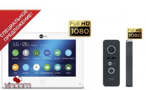 Комплект видеодомофона NeoLight Alpha HD и Prime FHD