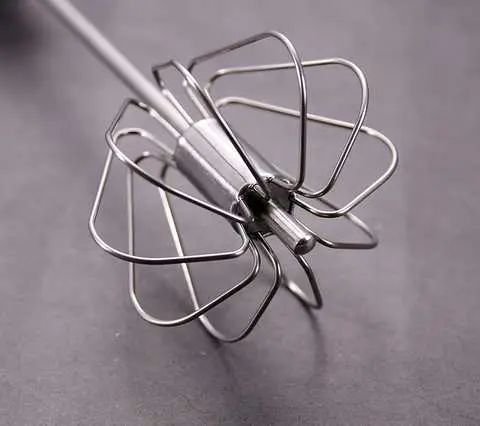 Портативний напівавтоматичний універсальний міксер для яєць, млинців, соусів Cookkiss 33см з нержавіючої сталі | Зображення 5