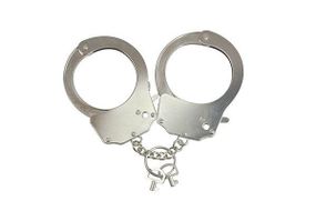 Наручники металеві Adrien Lastic Handcuffs Metallic (поліцейські) Sex Aura