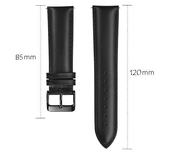 Шкіряний ремінець Primo для годинника Garmin Vivoactive 3 / Vivomove HR / Forerunner 245/645 - Black | Зображення 3