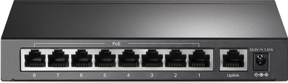 Коммутатор TP-LINK TL-SF1009P 9x1FE/8xPoE 65W неуправляемый 250 м (TL-SF1009P) | Зображення 2