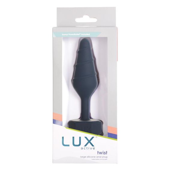 Анальна пробка Lux Active Twist Plug Large Blue Sex Aura | Зображення 5