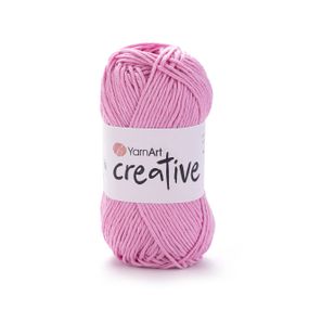Пряжа YarnArt CREATIVE Креатив № 230 рожевий бавовна, нитки для в'язання